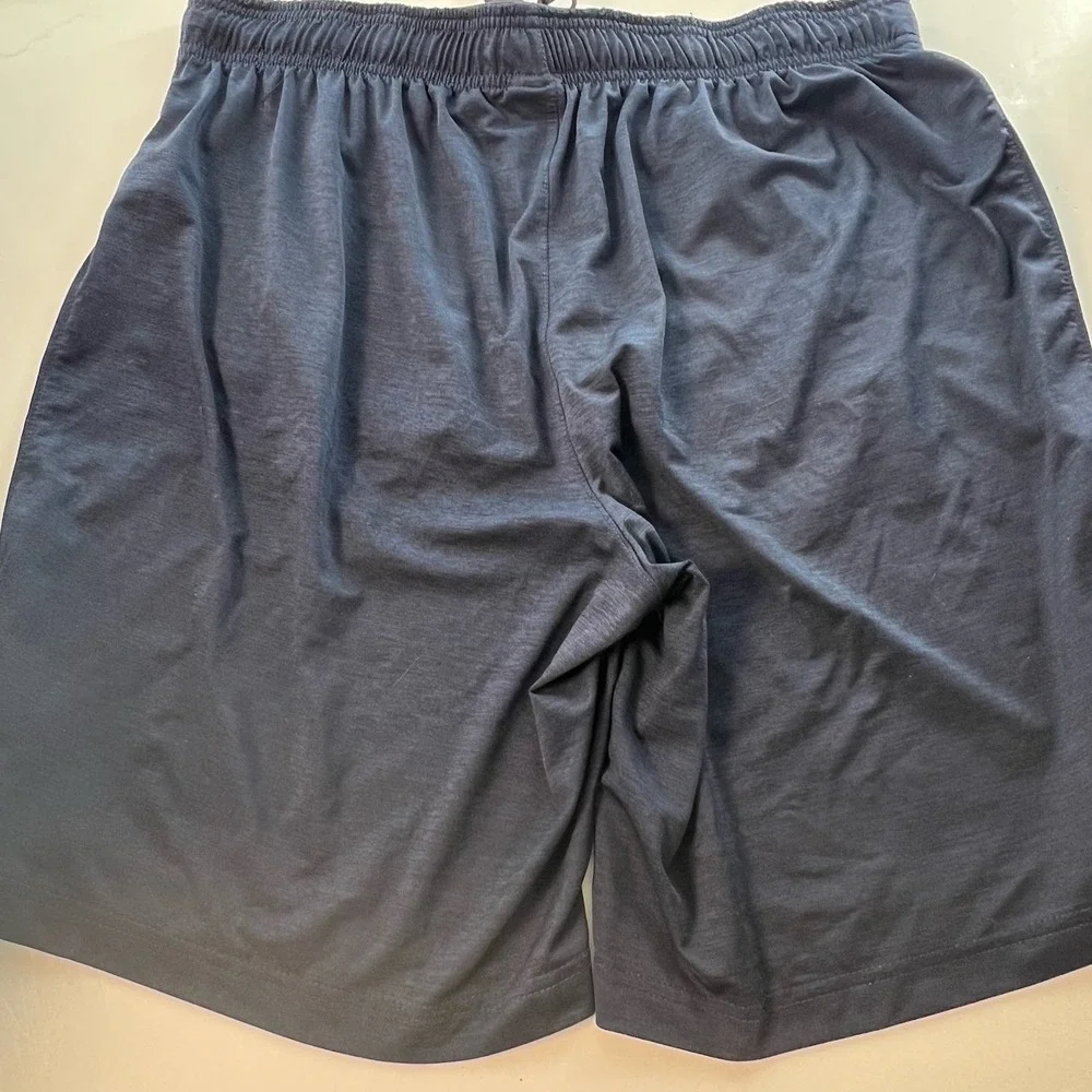 LEG3ND Men's Shorts XL Training Athletic Shorts Large Navy Blue Zipper Pockets - Picture 9 of 12
